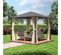 TOOLPORT Sunset 3x3 m, Tonnelle de jardin, Sunset Superior, champagne - (301348)