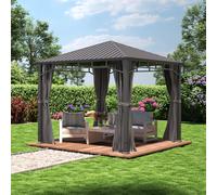 TOOLPORT Sunset 3x3 m, Tonnelle de jardin, Sunset Superior, gris - (300193)