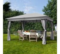 TOOLPORT Sunset 3x4 m, Tonnelle de jardin, Sunset Classic, gris perle - (300042)