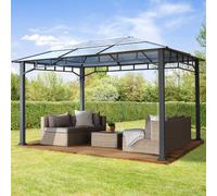 TOOLPORT Sunset 3x4 m, Tonnelle de jardin, Sunset Deluxe, toit rigide - (300161)