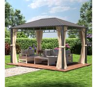 TOOLPORT Sunset 3x4 m, Tonnelle de jardin, Sunset Superior, champagne - (301349)