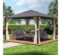 TOOLPORT Sunset 4x4 m, Tonnelle de jardin, Sunset Superior, champagne - (301350)