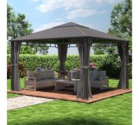TOOLPORT Sunset 4x4 m, Tonnelle de jardin, Sunset Superior, gris - (300195)
