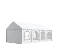 TOOLPORT PRO 4x8 m tente de réception, PVC 750, H. 2 m, gris-blanc - (7208)