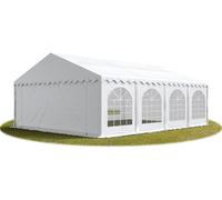 TOOLPORT Tente Barnum de Réception 5x8 m Bâches PVC 750 N blanc Cadre de Sol Jardin