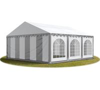 TOOLPORT PRO 6x6 m tente de réception, PVC 750, H. 2 m, gris-blanc - (7159)