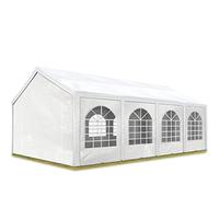 TOOLPORT Tente de réception 3x9 m, Toile de Haute qualité PE 450 N Blanc Construction en Acier galvanisé avec raccordement par vissage