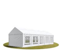 TOOLPORT PRO 4x10 m tente de réception, PVC 700, H. 2 m, blanc - (4754)
