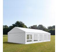 TOOLPORT PRO 5x10 m tente de réception, PVC 700, H. 2 m, blanc - (4786)