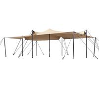 TOOLPORT Tente nomade 5 x 7,5 m, avec set de poteaux en acier, sable - (1702)