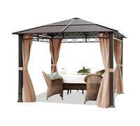 TOOLPORT Paradise 3x3 m, Tonnelle de jardin, Paradise Deluxe, taupe - (300117)