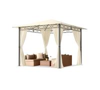 TOOLPORT Paradise 3x3 m, Tonnelle de jardin, Paradise Premium, champagne - (300113)