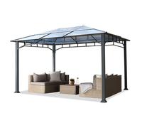 TOOLPORT Sunset 3x4 m, Tonnelle de jardin, Sunset Deluxe, toit rigide - (300161)