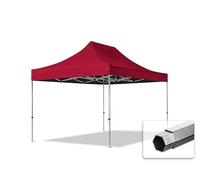 TOOLPORT Tonnelle pliante 3x4,5 m Professional Alu sans côtés blanc | Bâche polyester haute performance 800 N, coutures thermosoudées