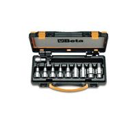 Beta 920PE/C10 - Jeu de 10 douilles tournevis pour vis 6 pans creux (art. 920PE) en coffret
