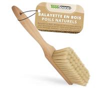 ToolSpace Balayette en Bois - Brosse 32 cm avec Fibre Naturel | pour Boulangerie Farine Balai avec Manche pour Jardin Balayage Extérieur avec Poil pour Poussière Nettoyage Cuisine Maison