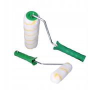 ToolSpace Lot de 2 Rouleaux à Peinture 25 cm et 11 cm Professionnel pour Murs Plafonds Façade Radiateur Poils Polyacrylique Anti Goutte Manches Ergonomiques Rénovation Grandes et Petites Surfaces