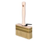 ToolSpace Pinceau 110 mm Brosse en Bois pour Lasure Badigeon Chauler de la Peinture à la Chaux Spalter Large avec Poil Naturel pour Application Terrasse Mur Enduit Murale à Effet Papier Couleur