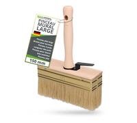 ToolSpace Pinceau 150 mm Brosse en Bois pour Lasure Badigeon Chauler de la Peinture à la Chaux Spalter Large avec Poil Naturel pour Application Terrasse Mur Enduit Murale à Effet Papier Couleur
