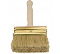 ToolSpace Pinceau 90 mm Brosse en Bois pour Lasure Badigeon Chauler de la Peinture à la Chaux Spalter Large avec Poil Naturel pour Application Terrasse Mur Enduit Murale à Effet Papier Couleur