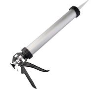 ToolSpace Pistolet à Cartouche Presse à Mastic Extrudeuse Silicone Applicateur Usage Intensif pour Colles Mastics Joints Mortiers Résines Antirouille Ergonomique - 600 ml en Aluminium