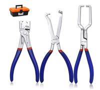 TOOLUTION Set de 3 Pinces Auto Déconnexion 9" Durite et Collier Carburant | Pince de débranchement 9", pince durite carburant et pince collier à ressort. Pour réparation automobile et transmission.