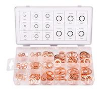 Toolwiz 150pcs 15 Spécifications Rondelles Joint Cuivre avec Boîte M17.5-M5