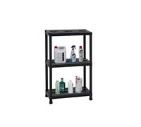 Toomax Z141P041 Art. 141 Universal Vent 63 Maxi-Etagère avec 3 Etagères Noir 60 x 30 x 96 cm