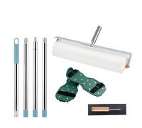 TOOSOAR Kit d'outils de Ciment Autonivelant,Chaussures à Pointes de époxy,Rouleaux débulleurs 50cm avec Protection Contre les Projections,pour l'aération des Revêtements de Sol