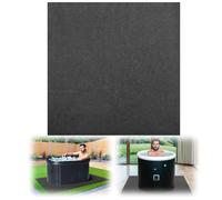 TOOSOAR Tapis de Bain à Remous,200cm Dalle de Piscine,Tapis Piscine Hors Sol,pour Extérieur Intérieur Spa Tapis(Carré)