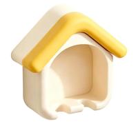 Toothbrush Holders for Bathrooms - Wall Mounted House Shape Double Slots | Countertop Toothbrush Holder for Home Indoor Hotel Dormitory Apartment Rental