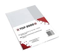TOP-2000 Lot de 5 cahiers en polypropylène transparent recyclable 0,09 mm
