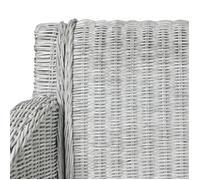 ""TOP 2026"" Chaise à cuisine - ( 1 PC ) - Pour 1 personne - avec coussin Gris Rotin naturel - 60x59x76 cm ccc182