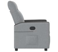 ""TOP 2026"" Chaise inclinable - Fauteuil TV - 1 place - Gris clair Tissu - 69x86x100 cm FF4147