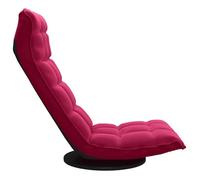 ""TOP 2026"" Chaise pivotante de sol - POUR 1 PERSONNE - Rouge bordeaux Velours - 60x54x34 cm FF143