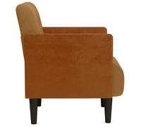 ""TOP 2026"" Chaise Relax - 1 place Fauteuil - avec accoudoirs - marron 55 cm velours FF4942