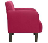 ""TOP 2026"" Chaise Relax - 1 place Fauteuil - avec accoudoirs - rouge bordeaux 54 cm velours FF4936