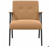 ""TOP 2026"" Chaise Relax - 1 place Fauteuil - Beige 59x75x78 cm FF5121
