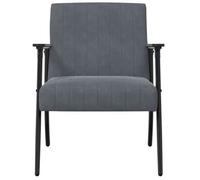 ""TOP 2026"" Chaise Relax - 1 place Fauteuil - Gris foncé 59x75x78 cm Velours FF5098