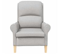 ""TOP 2026"" Chaise Relax - 1 place Fauteuil - Gris nuage 76x94x102 cm Tissu Sharpa FF5053