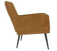 ""TOP 2026"" Chaise Relax - 1 place Fauteuil - Marron 62x79x79 cm Velours FF4888