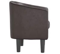 ""TOP 2026"" Chaise Relax - 1 place Fauteuil - marron similicuir - 70x56x68 cm FF4854