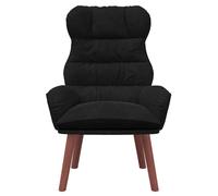 ""TOP 2026"" Chaise Relax - 1 place Fauteuil - Noir 69x74x93 cm Velours FF5040