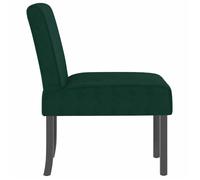 ""TOP 2026"" Chaise Relax - 1 place Fauteuil - sans accoudoirs - vert foncé velours - 48x64x72 cm FF4833