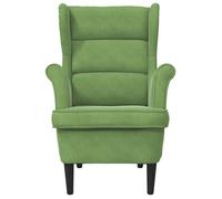 ""TOP 2026"" Chaise Relax - 1 place Fauteuil - vert clair velours - 74x84x100 cm FF4787