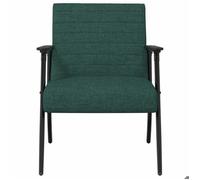 ""TOP 2026"" Chaise Relax - 1 place Fauteuil - Vert foncé 59x75x78 cm tissu FF5092