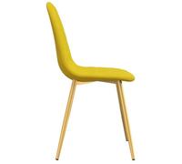 ""TOP 2026"" Chaises à manger (lot de 2) - pour 2 personnes - contemporain - Jaune moutarde Velours - 45x53.5x83 cm ccc377