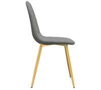 ""TOP 2026"" Chaises à manger (lot de 4) - Pour 6 personnes - Gris clair Velours - 45x53.5x83 cm ccc875