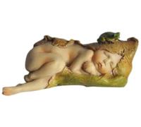 Top Collection Enchanted Story Statue de Jardin fée endormie bébé avec Petite Grenouille
