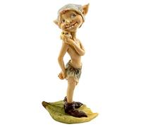 Top Collection Figurine Miniature de Jardin féérique et Terrarium avec Chouette - Marron Clair